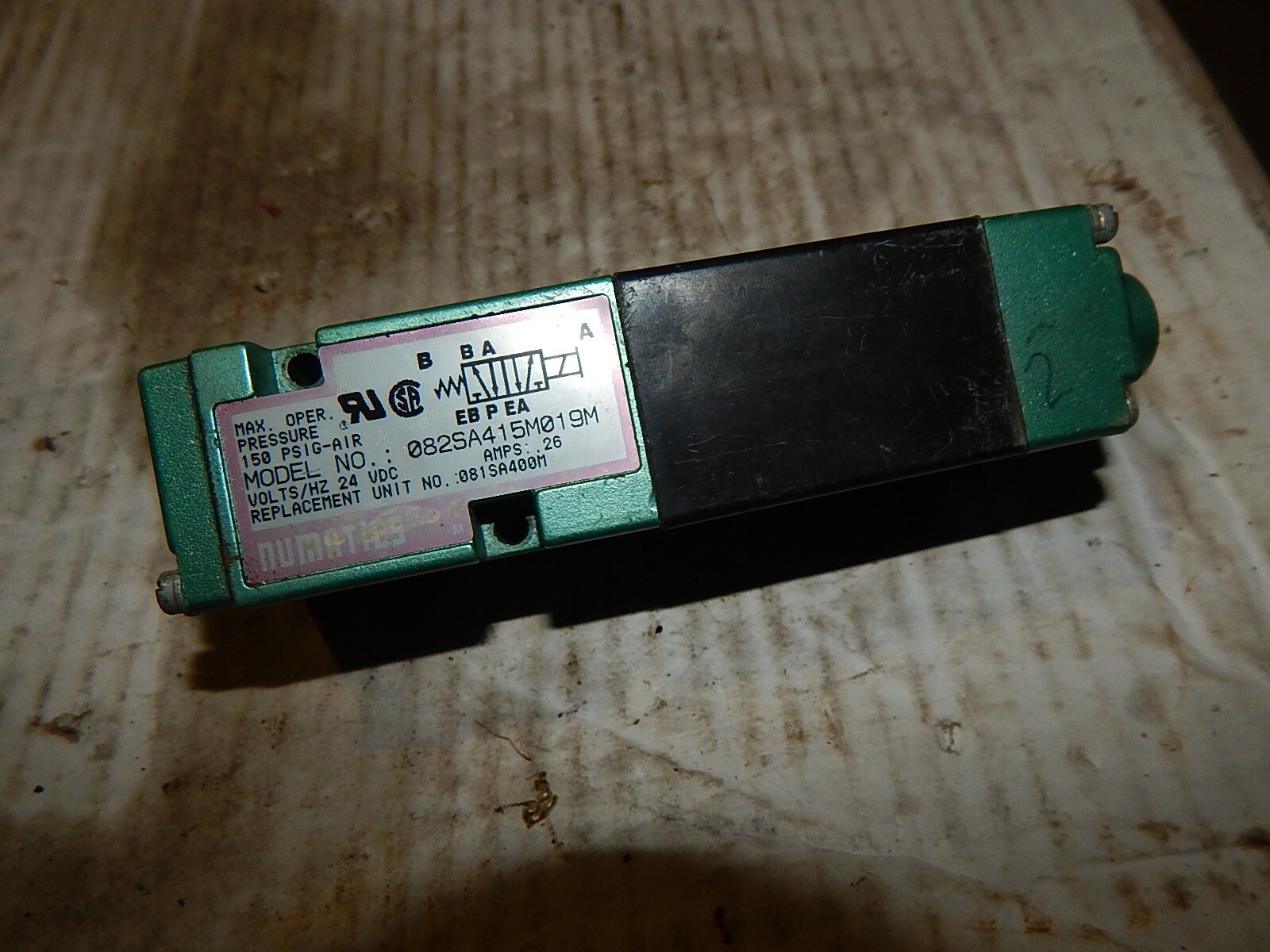Numatics 082SA415M019M Directional Control Valve 0815A400M *FREE SHIPPING*
