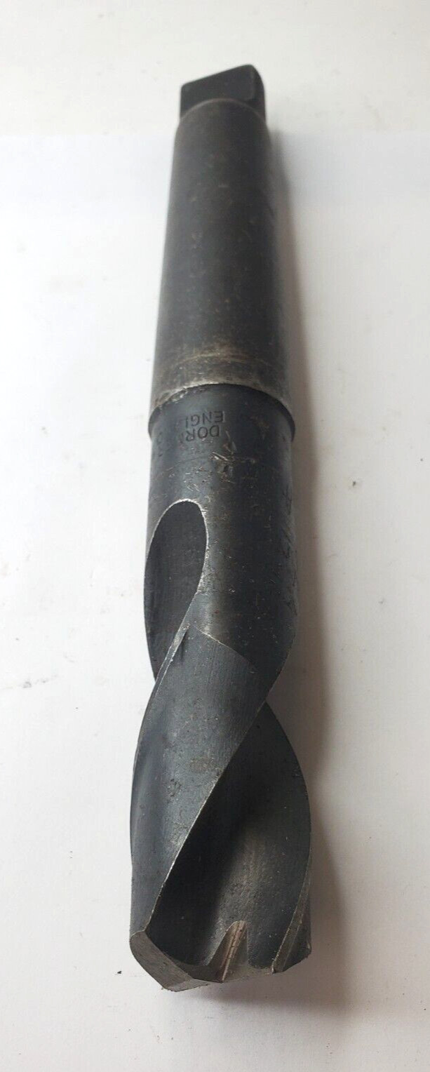 DORMER ENGLAND TAPERED SHANK DRILL BIT 1-3/16 HS 9-1/8″ OAL 4-1/8″ LOC 2 FLUTE