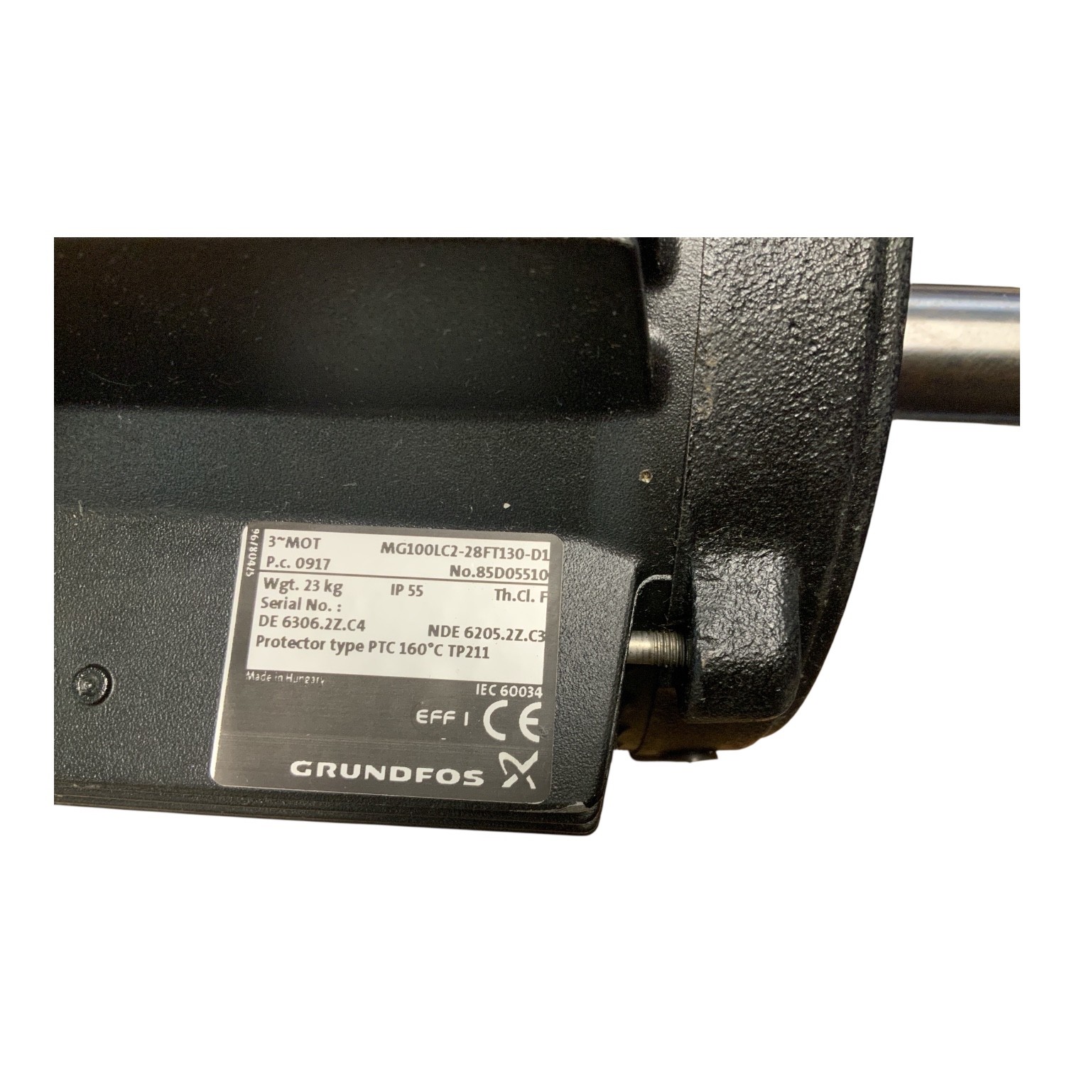 Grundfos MG100LC2-28FT130-D1 3kW 3-Phase Electric Motor 2900RPM IP55