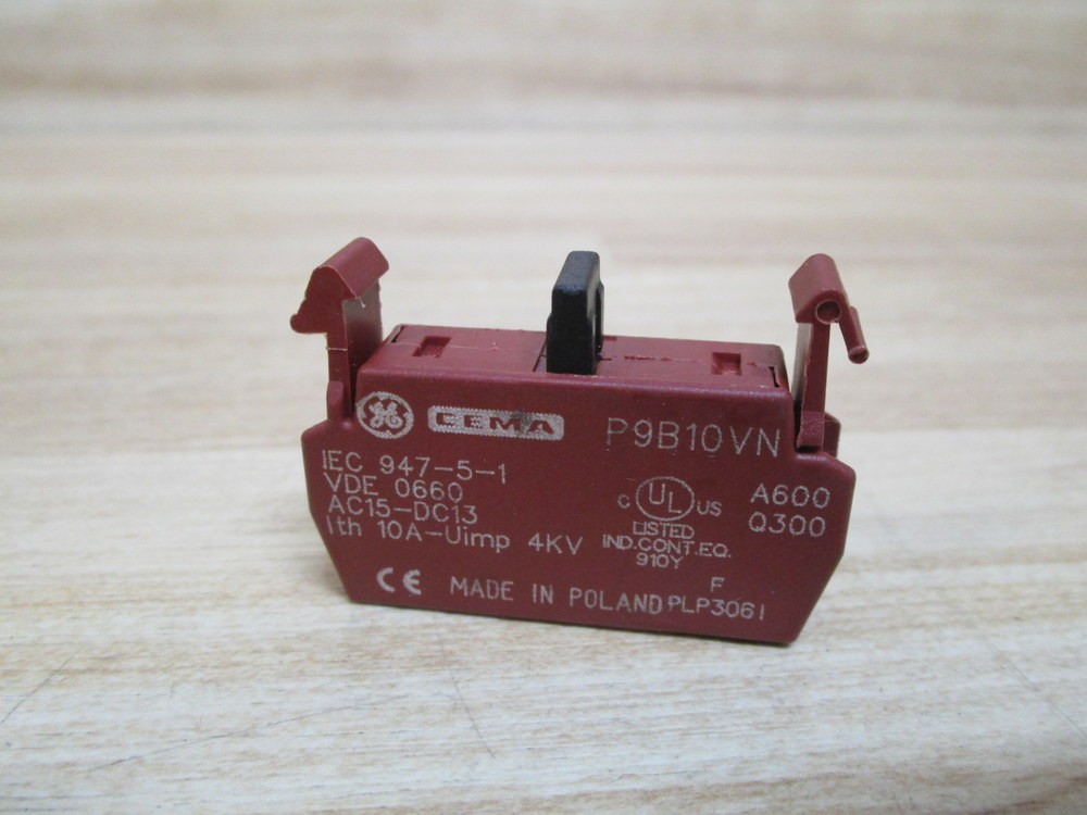 General Electric P9B10VN Contact Block