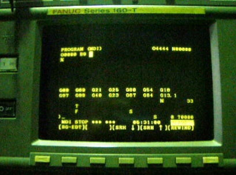 FANUC 160-T Operation panel CRT MDI Monitor control A02B-0120-C051