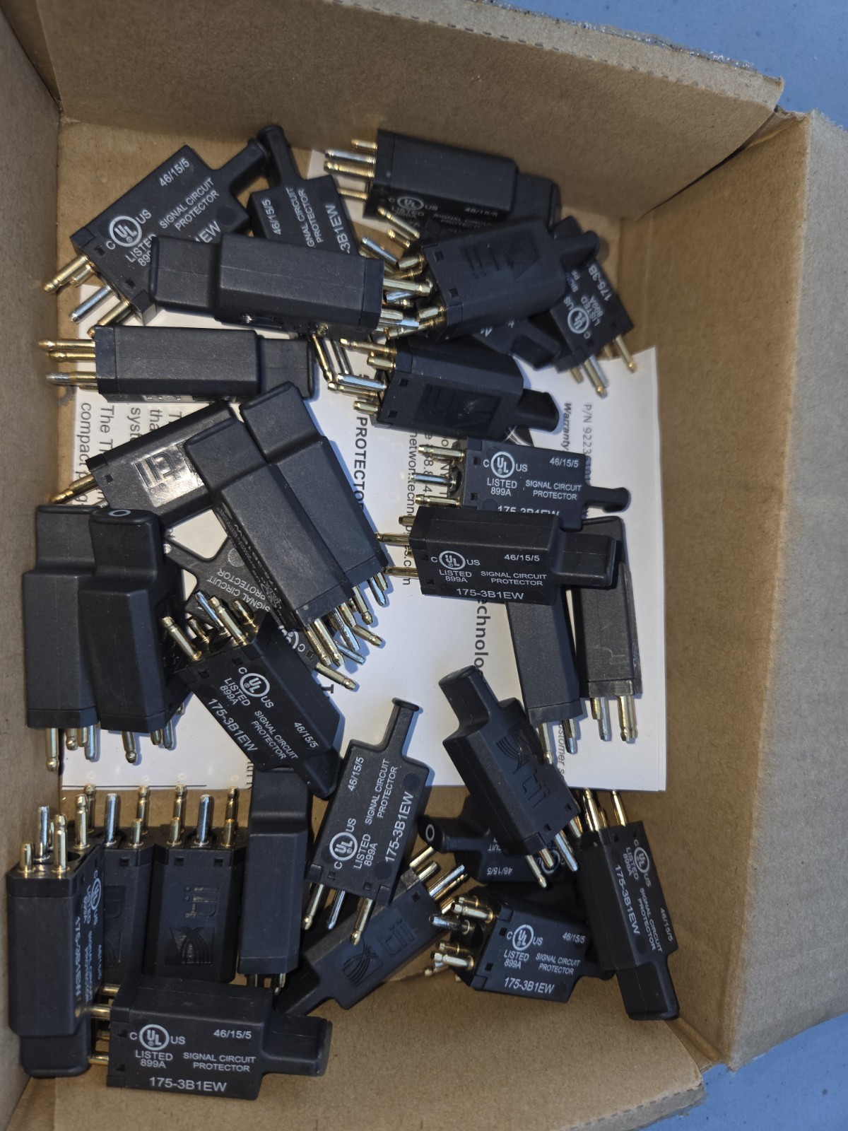 TII 175-3B1EW 5 PIN Surge Protection Module (Lot of 30) Black New