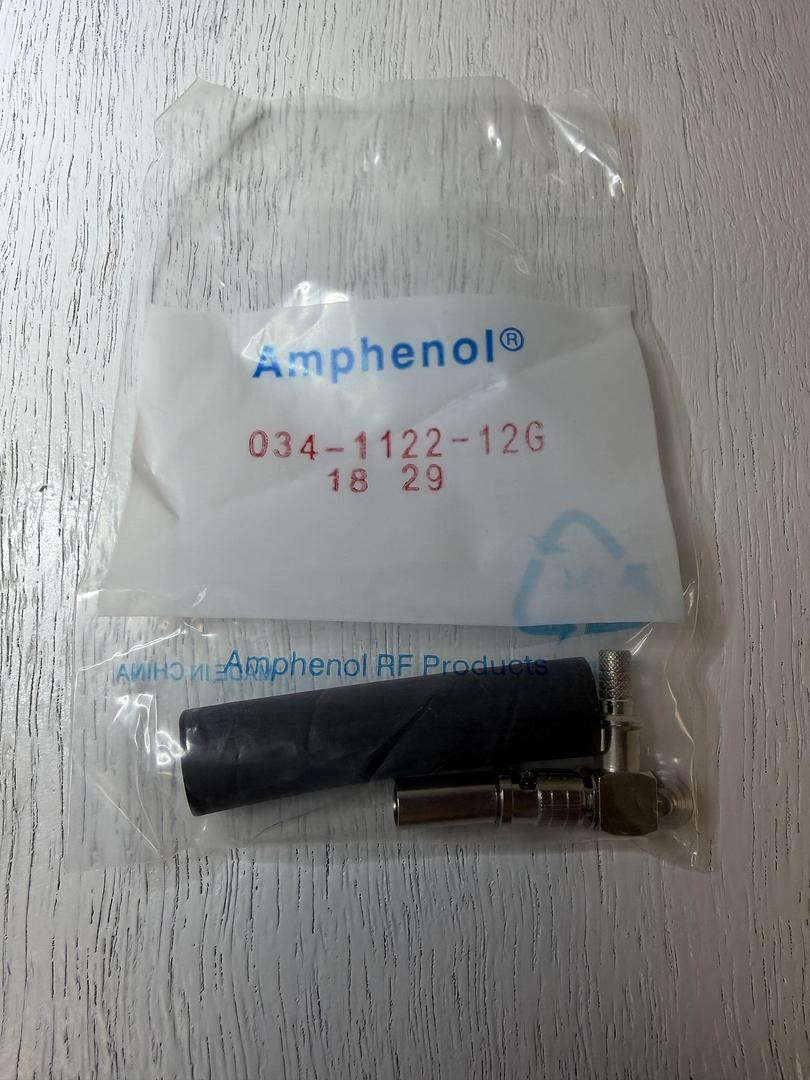 NEW Mouser Electronics 034-1122-12G RF Connectors Right-AngleCrimpPlug GHGC-3