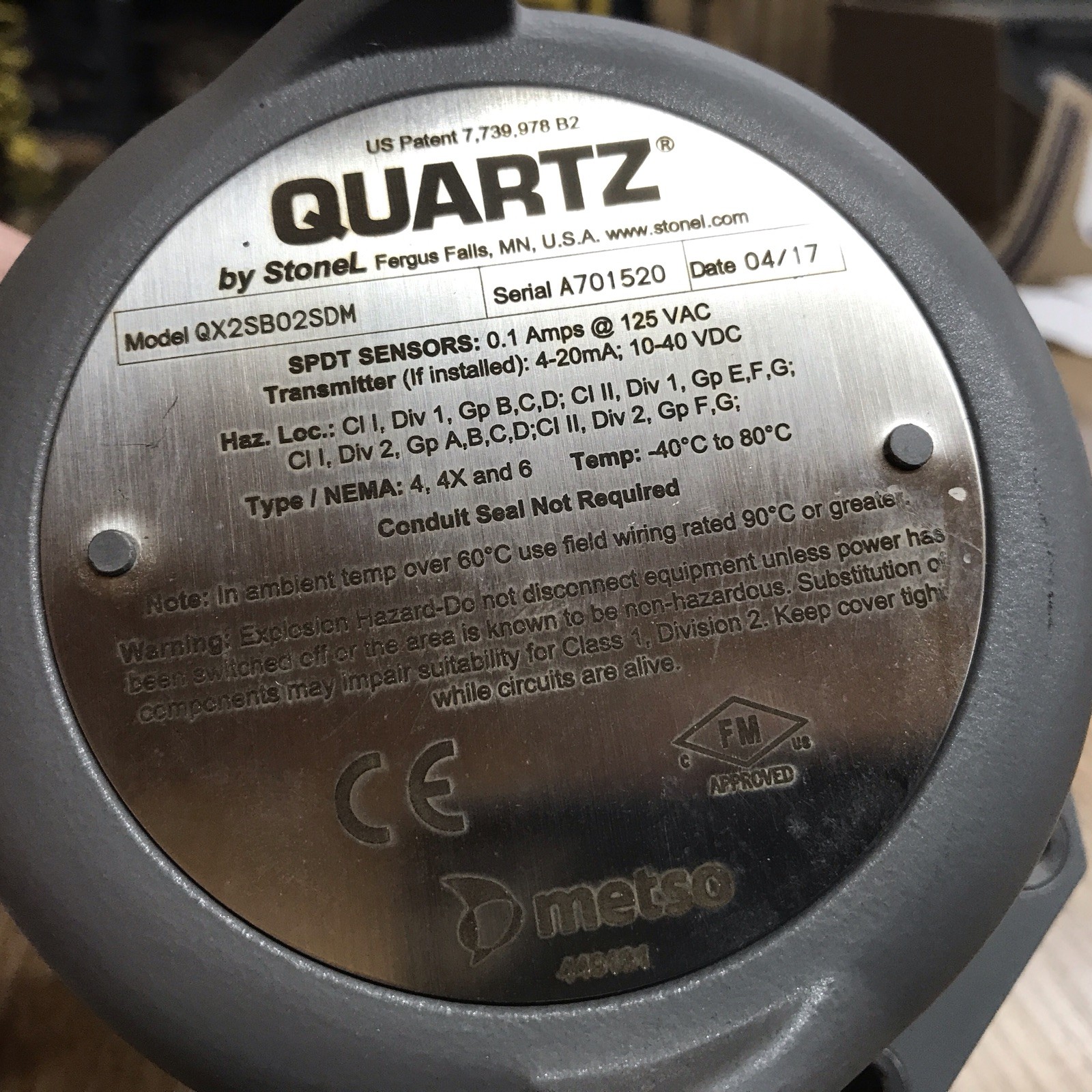StoneL QUARTZ QX2SB02SDM 125VAC 0.30A NSNP