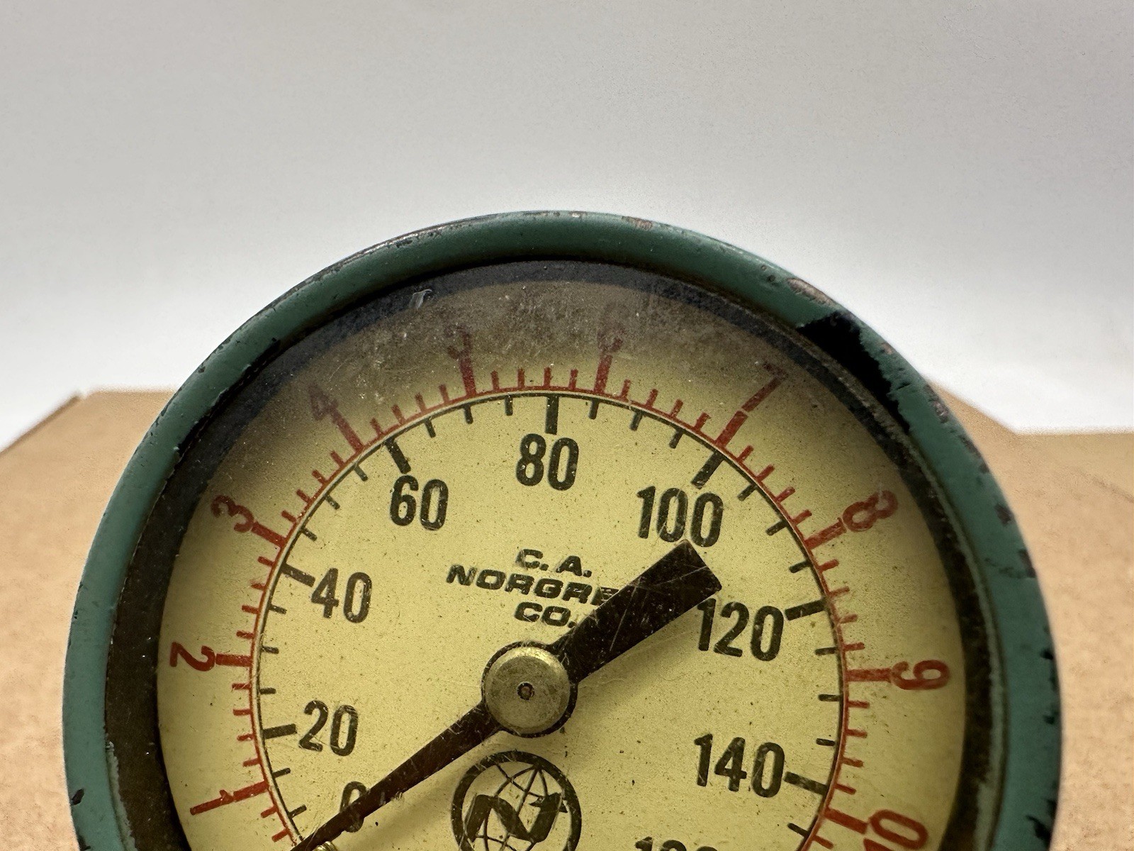 Vintage C.A. Norgren Co. Pressure Gauge 0-160 Psi 0-11 Kg/cm2 Made USA