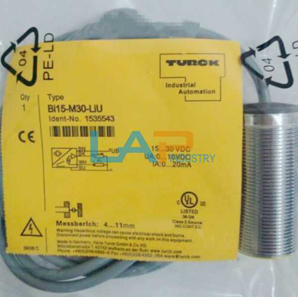 1PCS New For TURCK inductive sensor Bi15-M30-LiU 15…30 VDC 0…10VDC 0…20mA