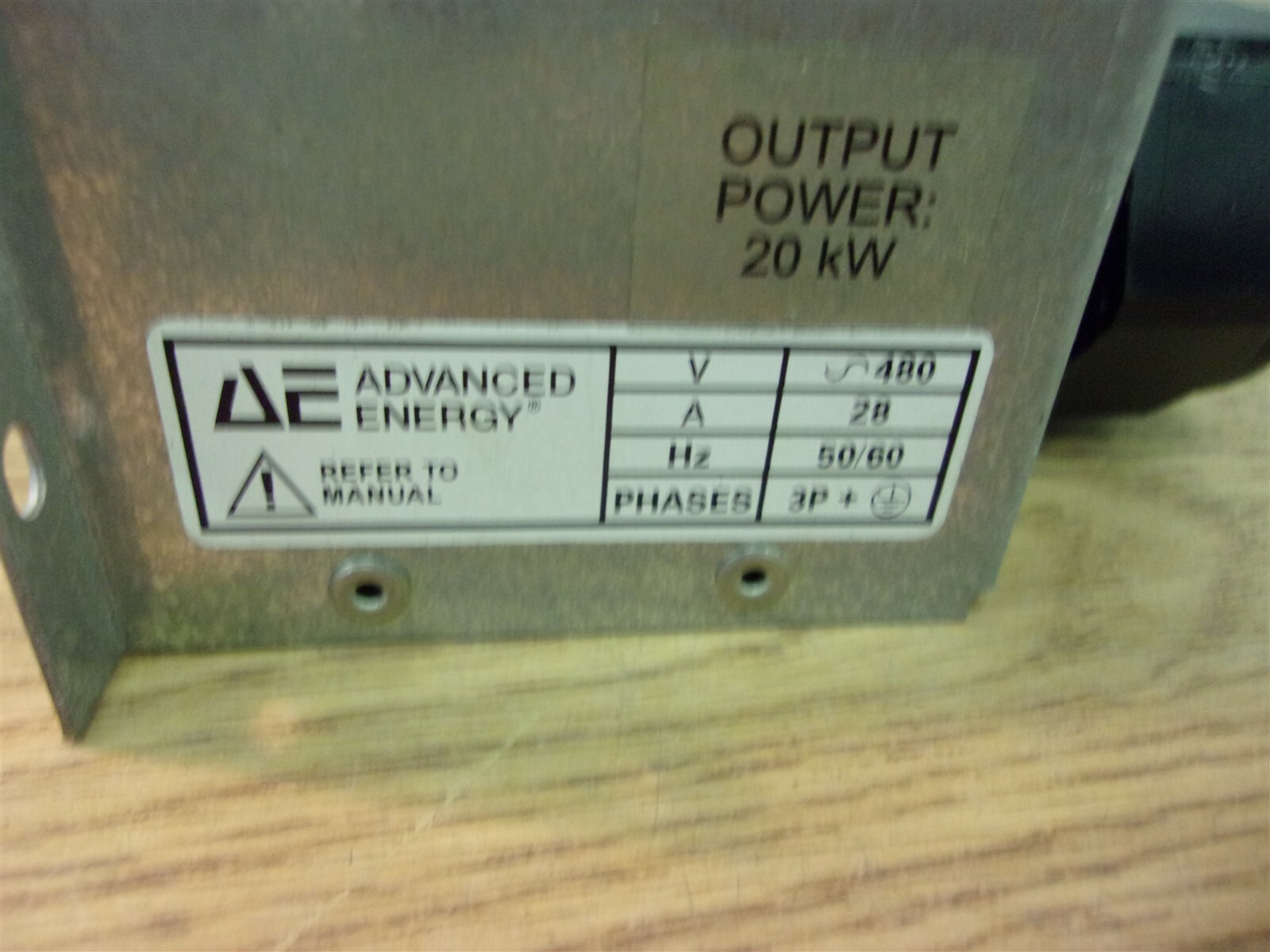 NEW Advanced Energy Output Power 20 KW V-480 A28 H250/60 3-Ph *FREE SHIPPING*