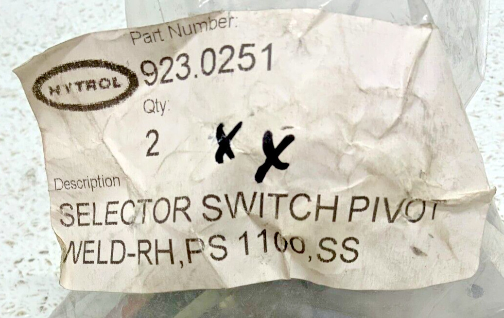 Hytrol 923.0251 Stainless Steel Pivot Weld Selector Switch RH PS 1100 241B