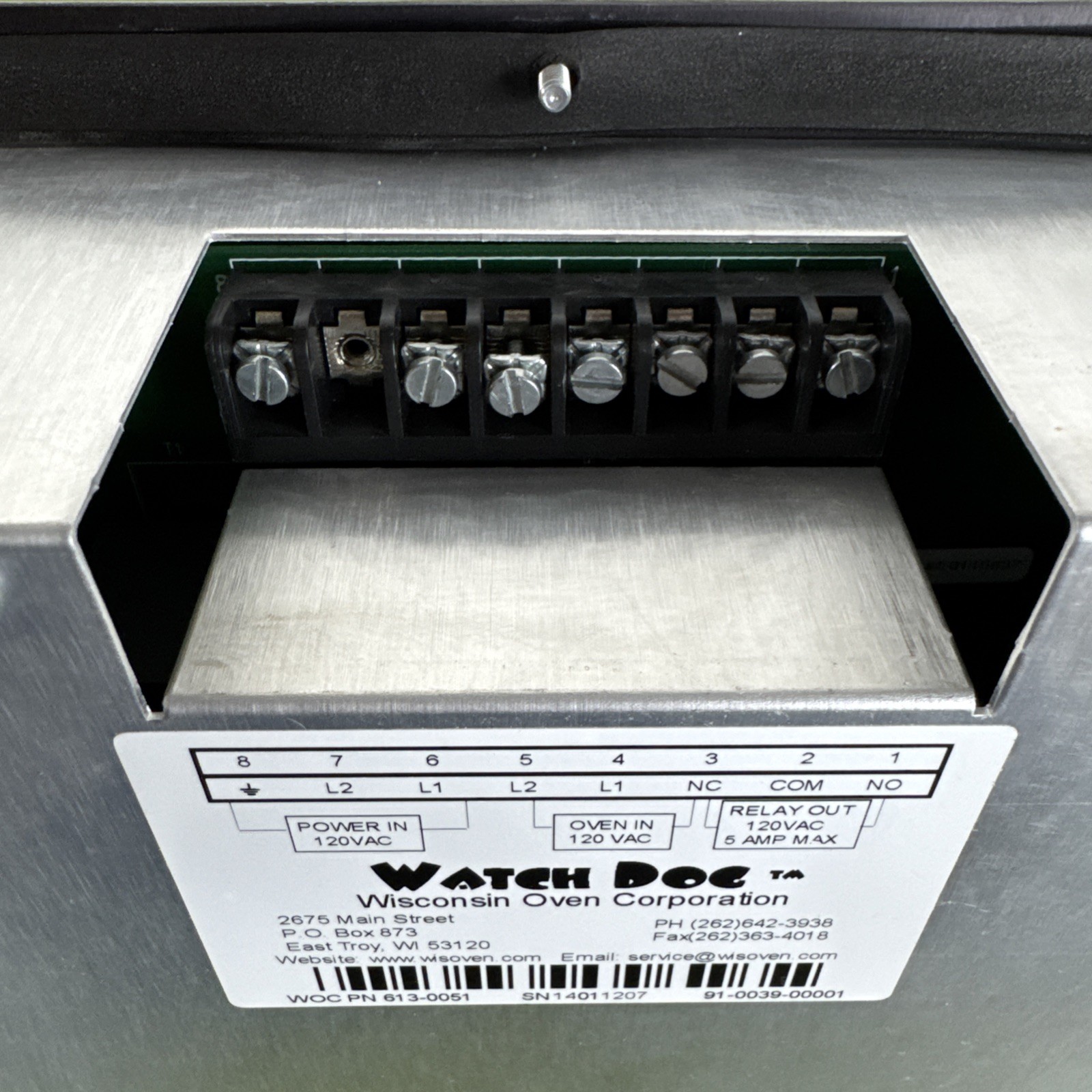 WISCONSIN OVEN Watch Dog 613-0051 / 6130051