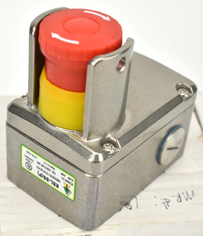 NEW IDEM ESL-SSP-232010 Emergency Stop Safety Switch 316 SS IP69K 2NC 2NO