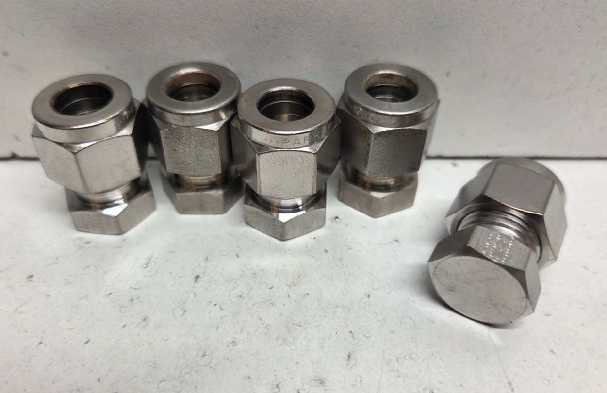 LOT OF 5 NEW NO BOX! SWAGELOK 3/8″ TUBE OD STRAIGHT CAPS SS-600-C