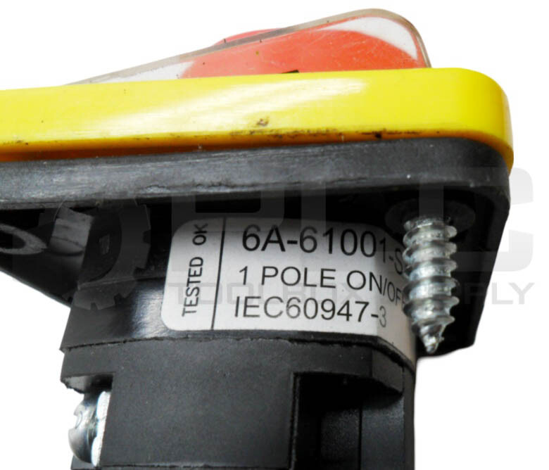 SALZER 6A-61001-SA-B75-TDYR SELECTOR SWITCH 1 POLE 440V 6A