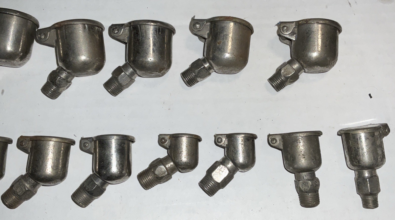 NEW NOS lot of 17 vintage GITS BROS oiler oil cups Variety Of Sizes.