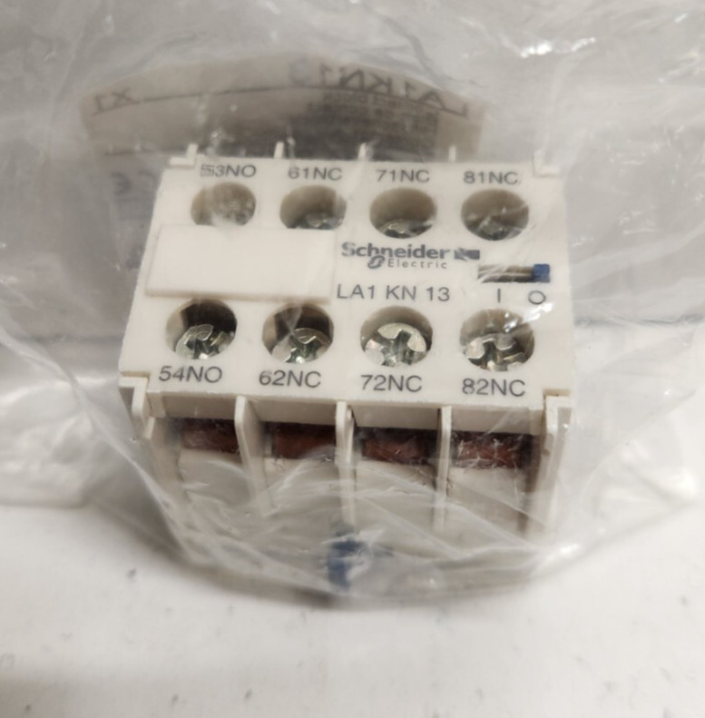 NEW IN BAG! SCHNEIDER 10A 575V 1NO/3NC AUXILIARY CONTACT LA1KN13