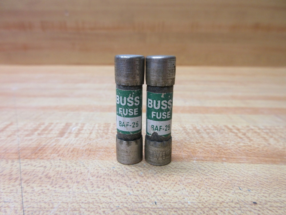 Buss BAF-25 Bussmann Fuse Cross Ref 1CR75 (Pack of 2)