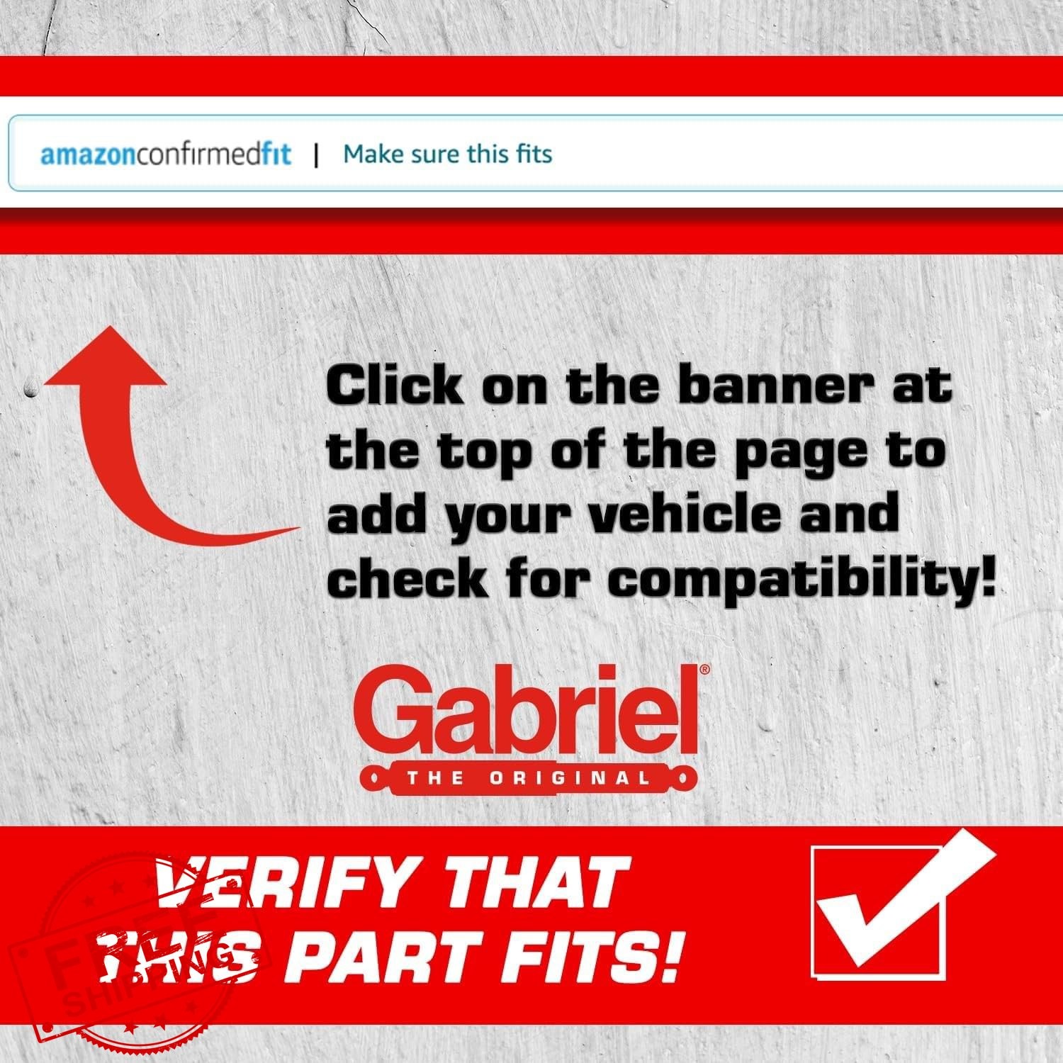 Gabriel G51798 Ultra Rear Shock Absorbers Nissan Murano 03-07