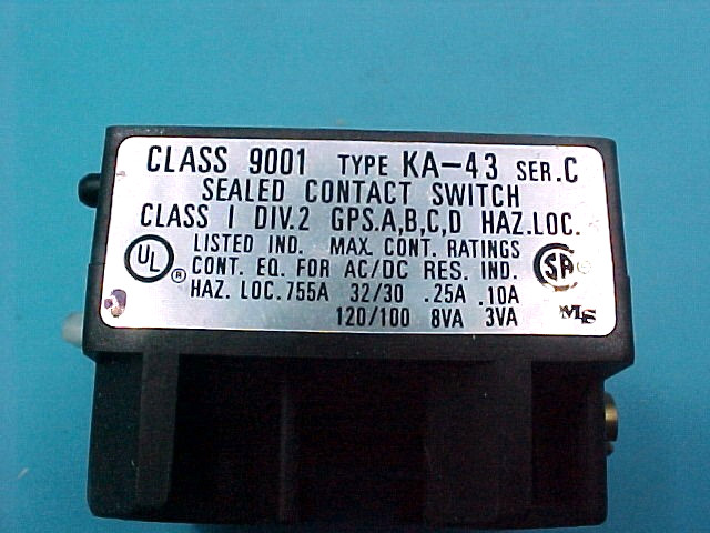 SQUARE D LOGIC REED CONTACT SWITCH 49856 9001 KA43 KA 43 SB