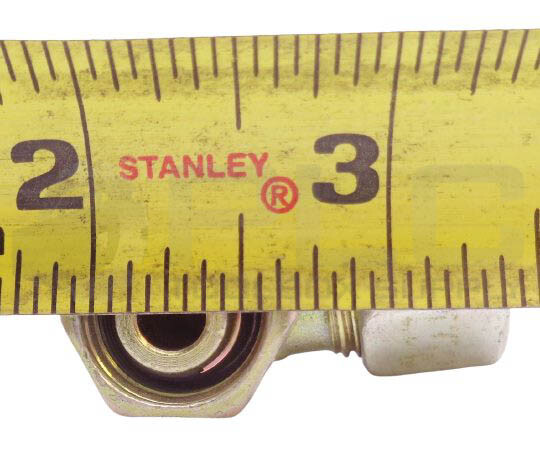 NEW EO/PARKER HYDRAULIC 90° FITTING 3/8″ID, 9/16″ID FM SWIVEL, 10-L NUT