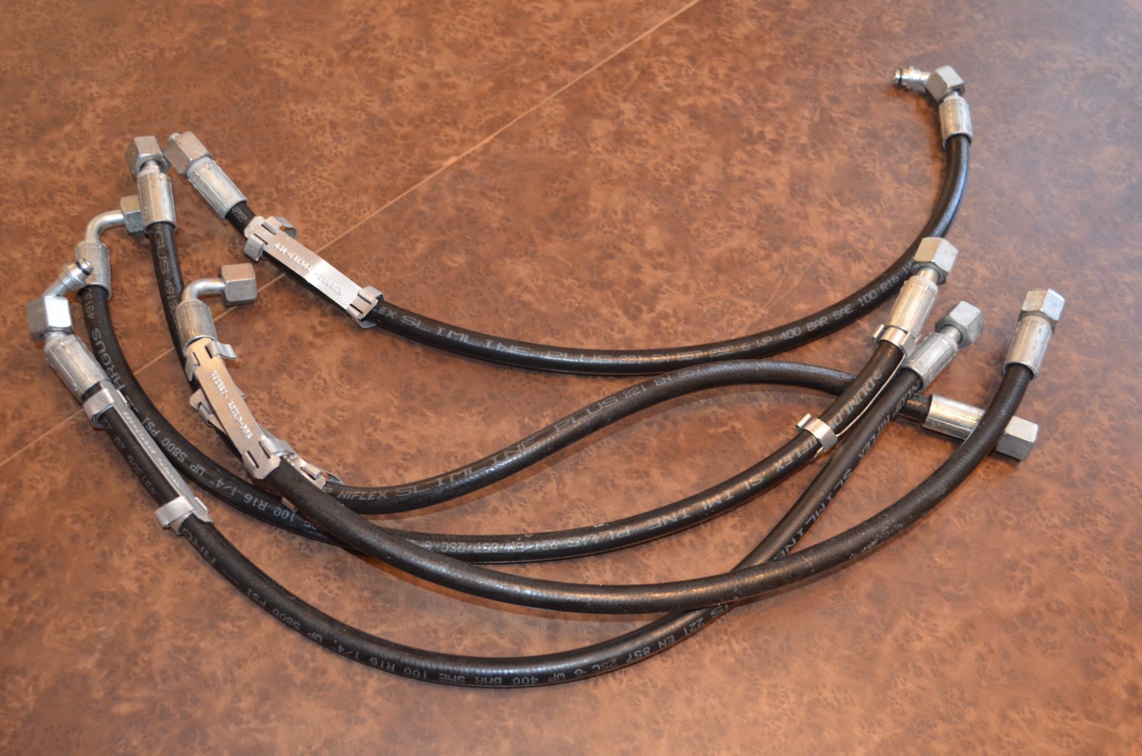 Dunlop Hiflex Slimline Plus 221 EN 857 2SC Hydraulic Hoses 1/4″ (Set of 5)