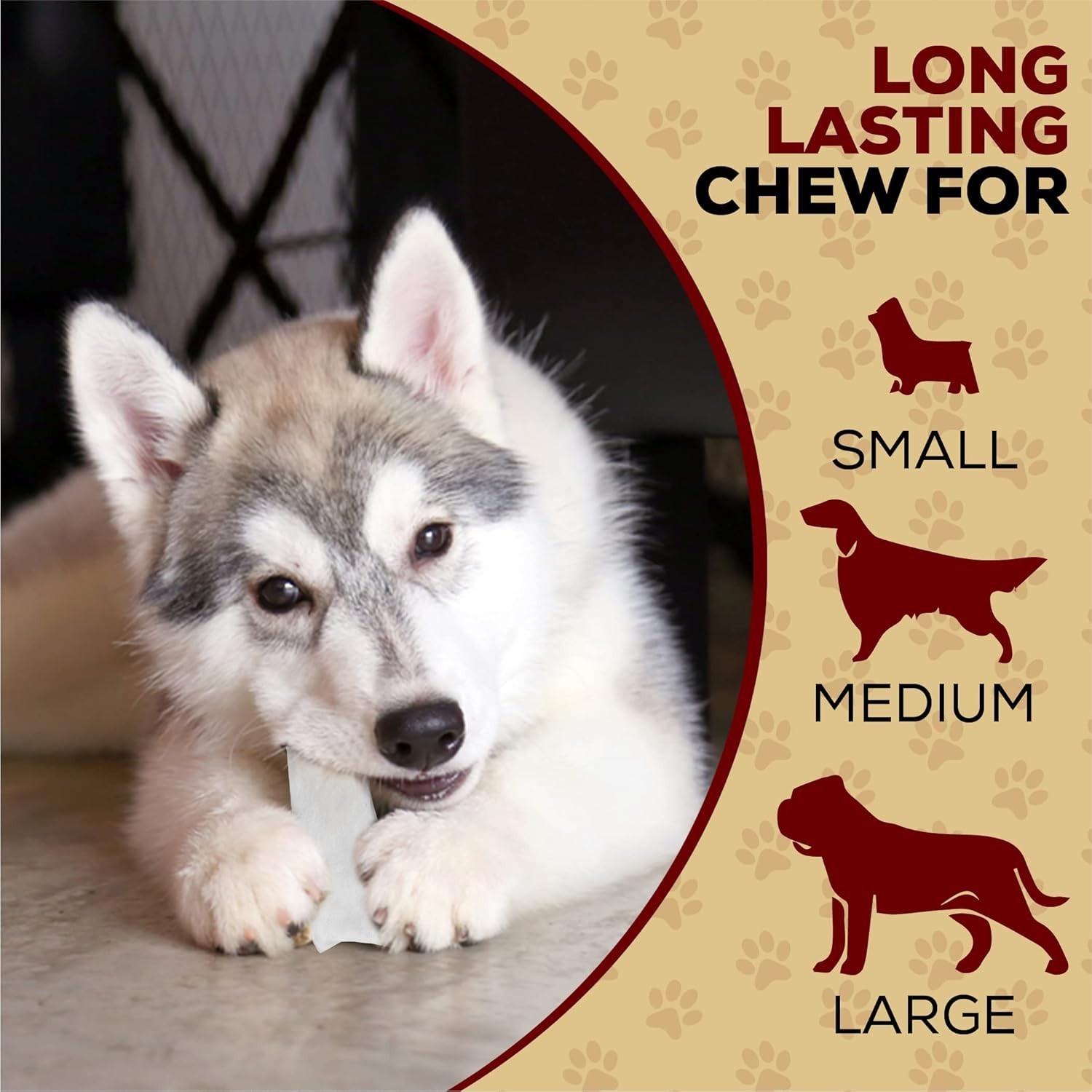 Real Hide | All Natural Dog Chew Treats – Premium Rawhide Chips – Long Lastin…