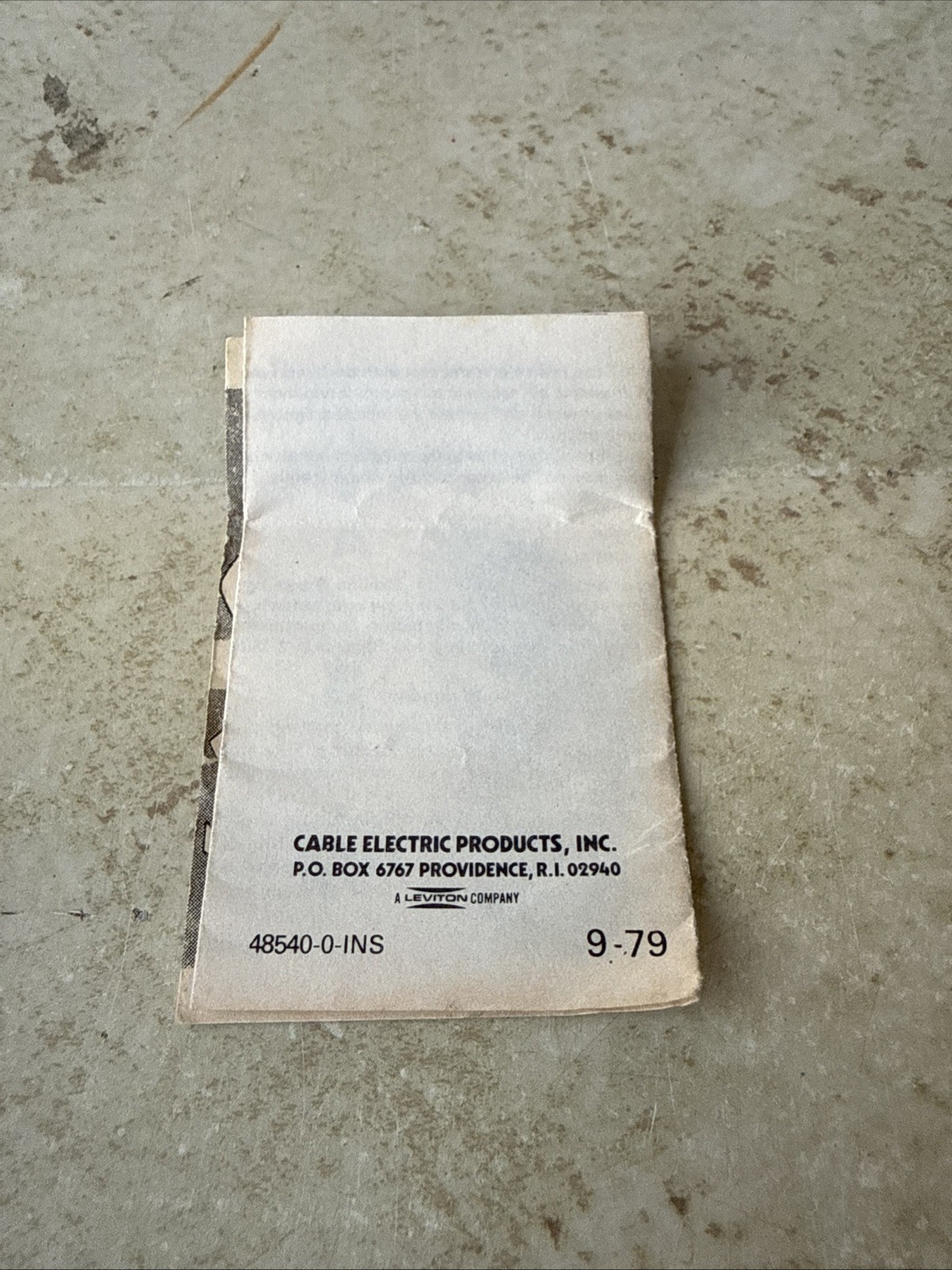 Vintage Snapit Met-L-Scan Instructions Only