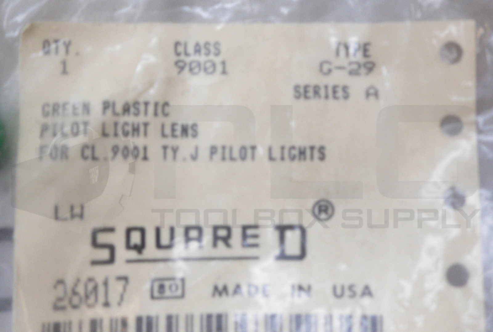 LOT OF 3 SEALED NEW PARKER 9001 G-29 /A PILOT LIGHT LENS GREEN
