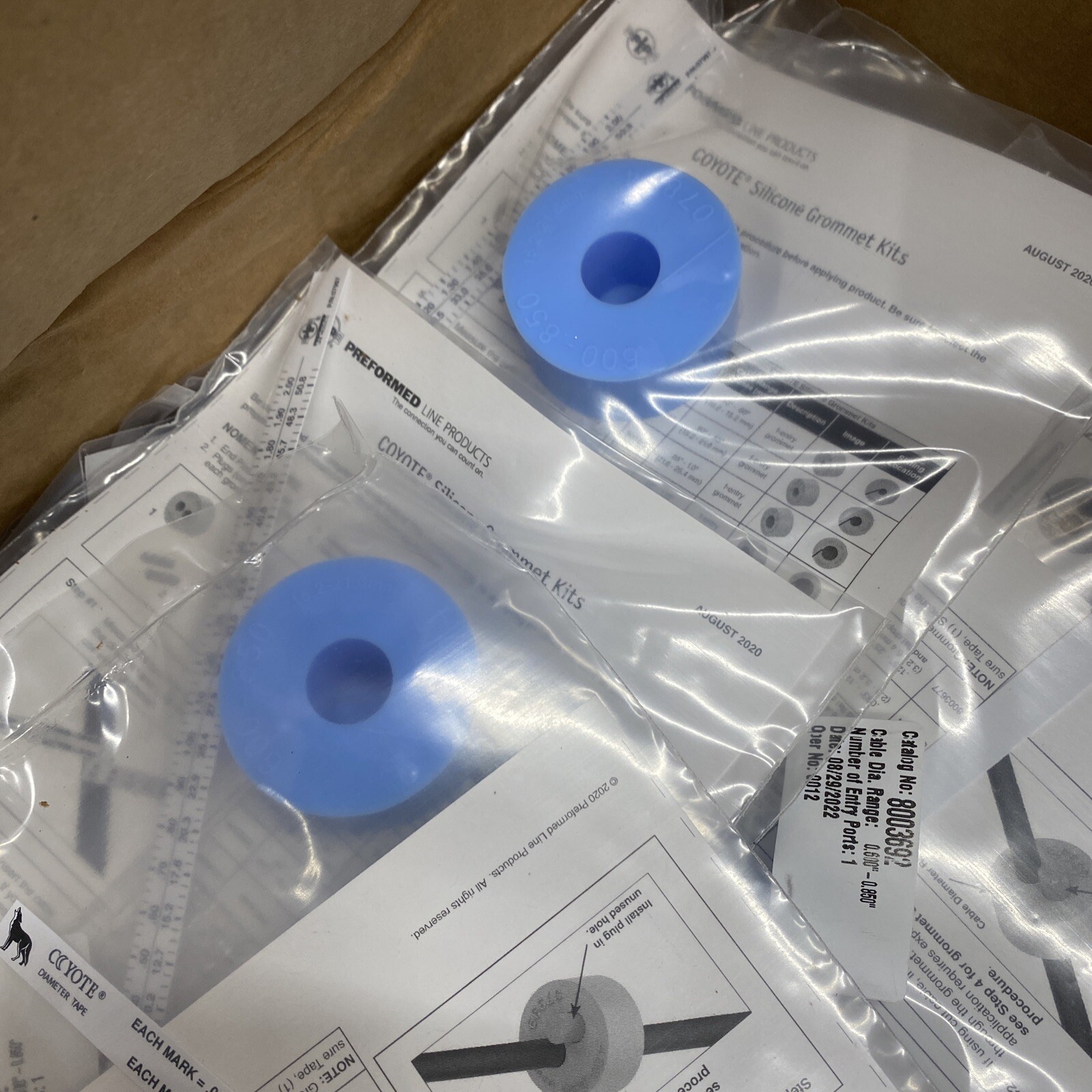 Preformed Line Products 8003692 1 HOLE GROMMET FOR COYOTE DOME NEW