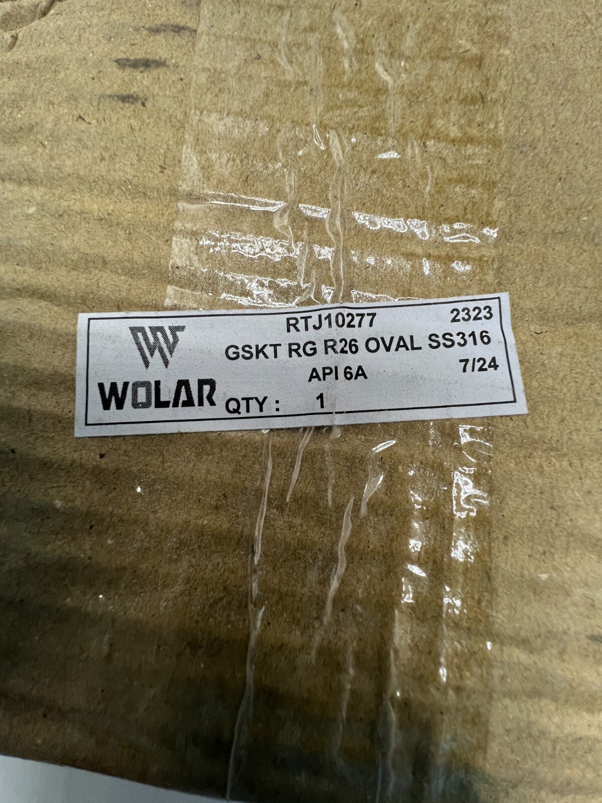 WOLAR GASKET RING R26 OVAL SS316 2323 RTJ10277