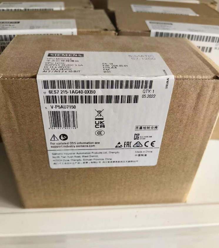 Newest&In Stock With Box Siemens 6ES7 215-1AG40-0XB0 SIMATIC S7-1200 CPU