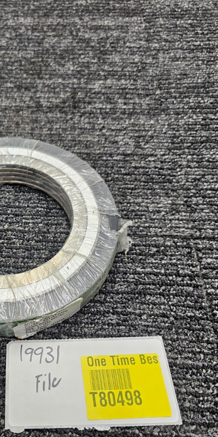 (QTY 5) 4″ 150# Spiral Wound Gasket SS316L/PTFE SS316L 1912424 56604