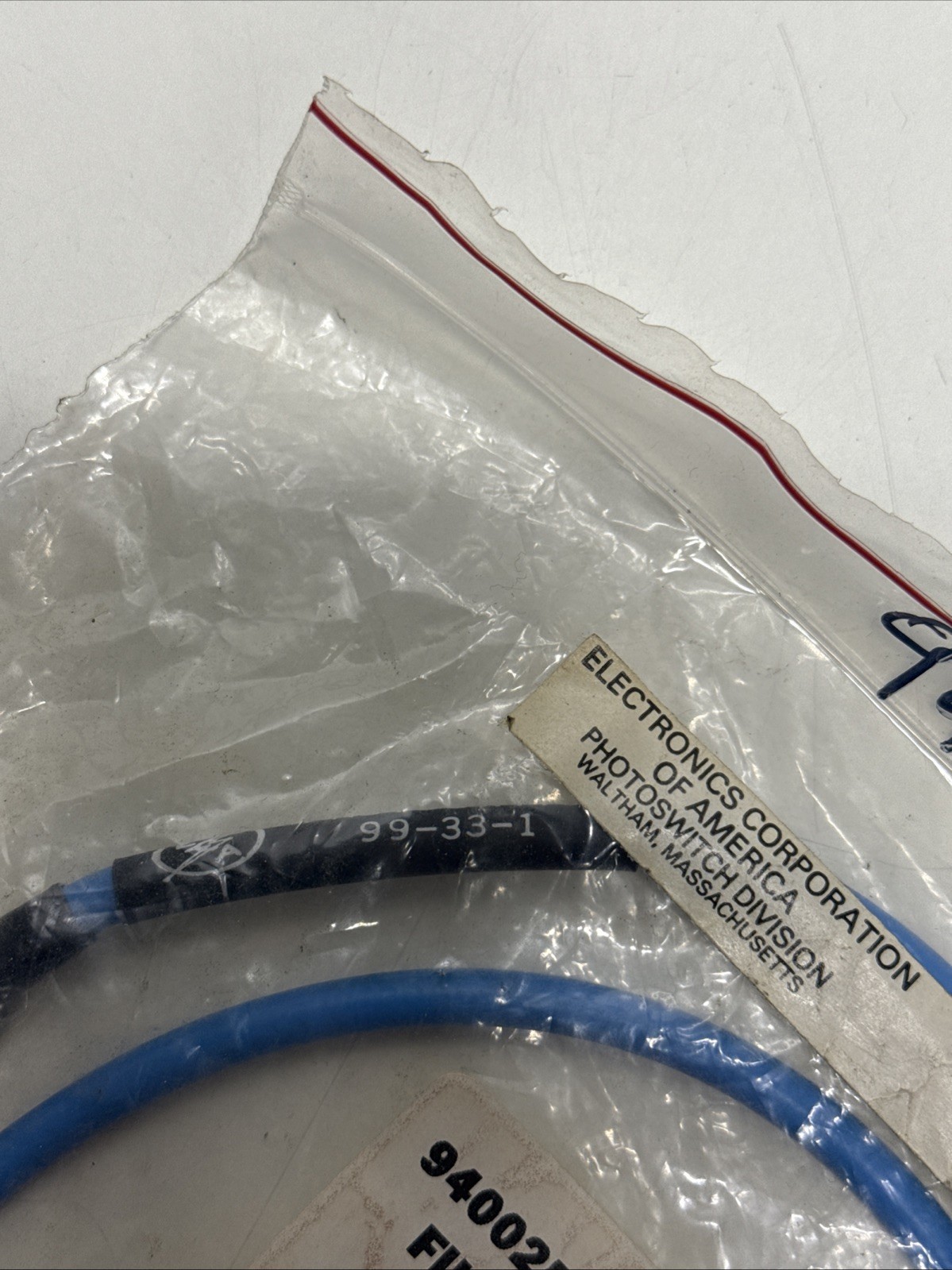 Electronics Corp – Fiber Optic Reflective Scanner Cable Cat. No. 99-33-1 NEW