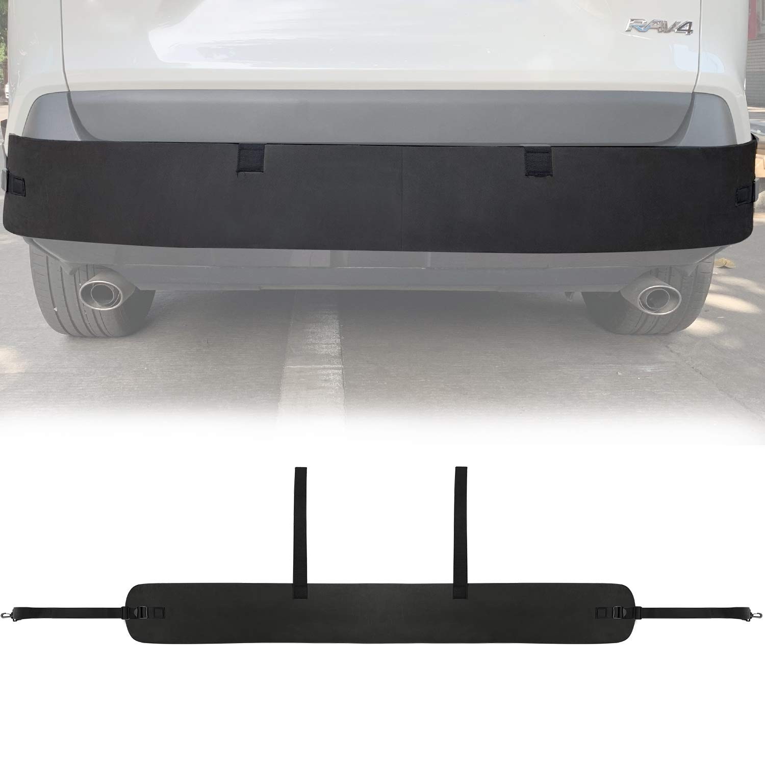 Universal Car Bumper Protector Guard, Rear Bumper Protector for Cars ONLY, Bl…