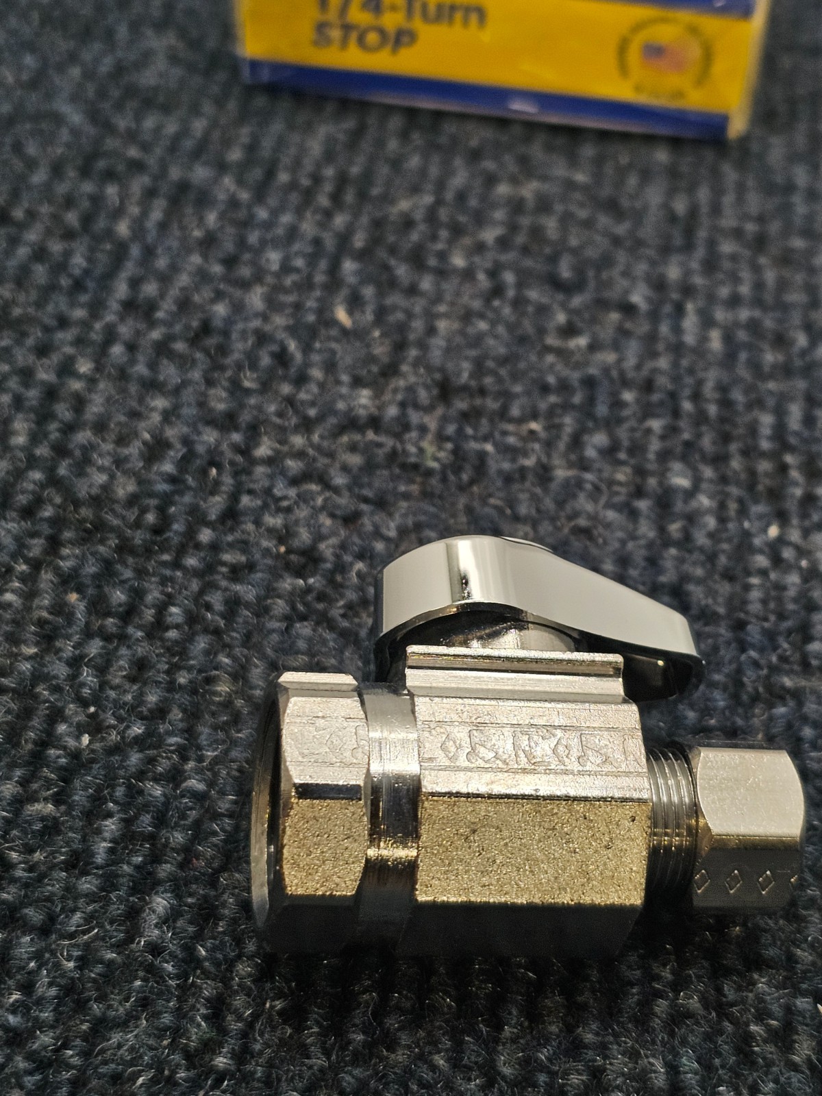 (QTY 8) BrassCraft G2R12X C 1/2″ x 3/8″ Outlet 1/4-turn Stop Straight Valve