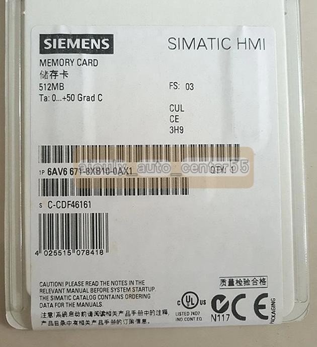 1PCS New Siemens Simatic 6AV6671-8XB10-0AX1 HMI memory card