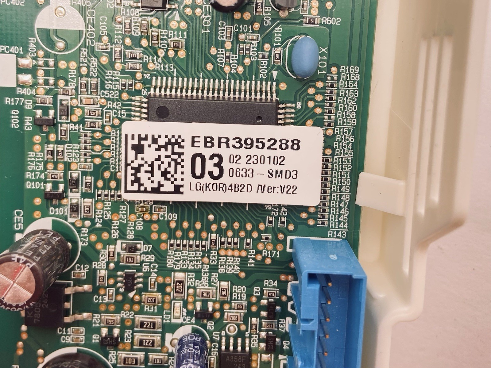LG EBR39528803 PCB Assembly Main 1/2″ Electronic Component