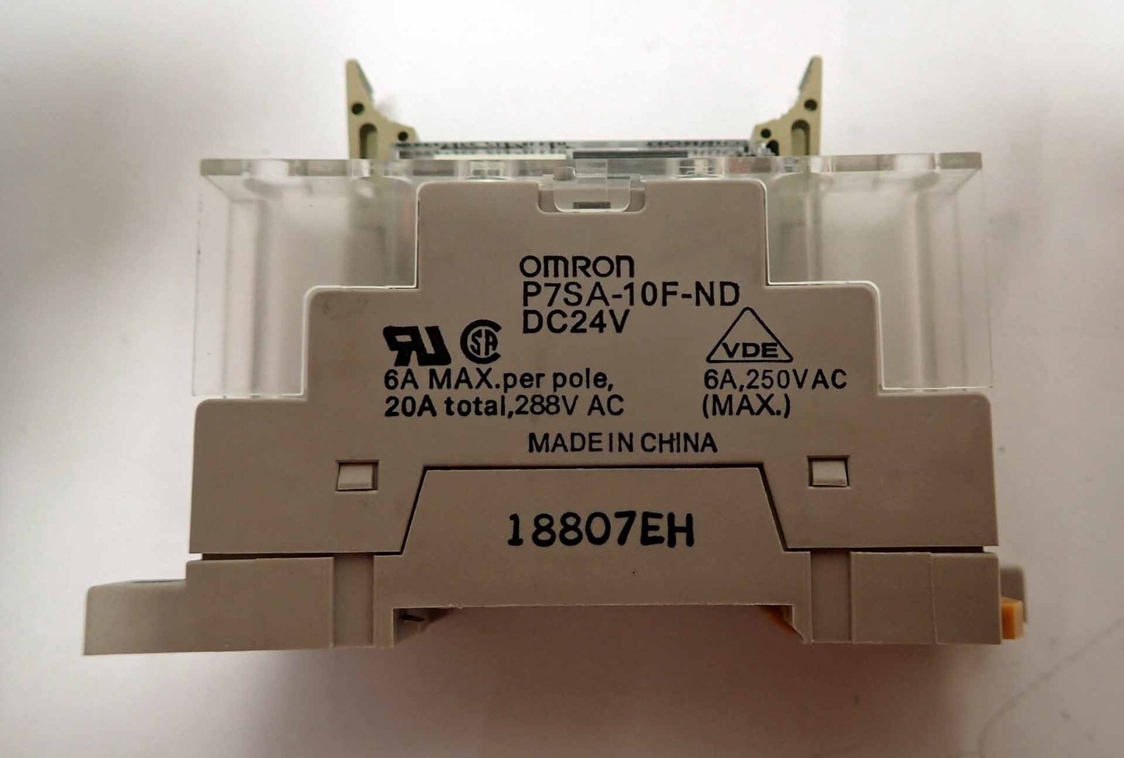 OMRON G7SA-2A2B RELAY 24Vdc W/ P7SA-10F-ND RELAY SOCKET 24Vdc LOT OF 2 TESTED!