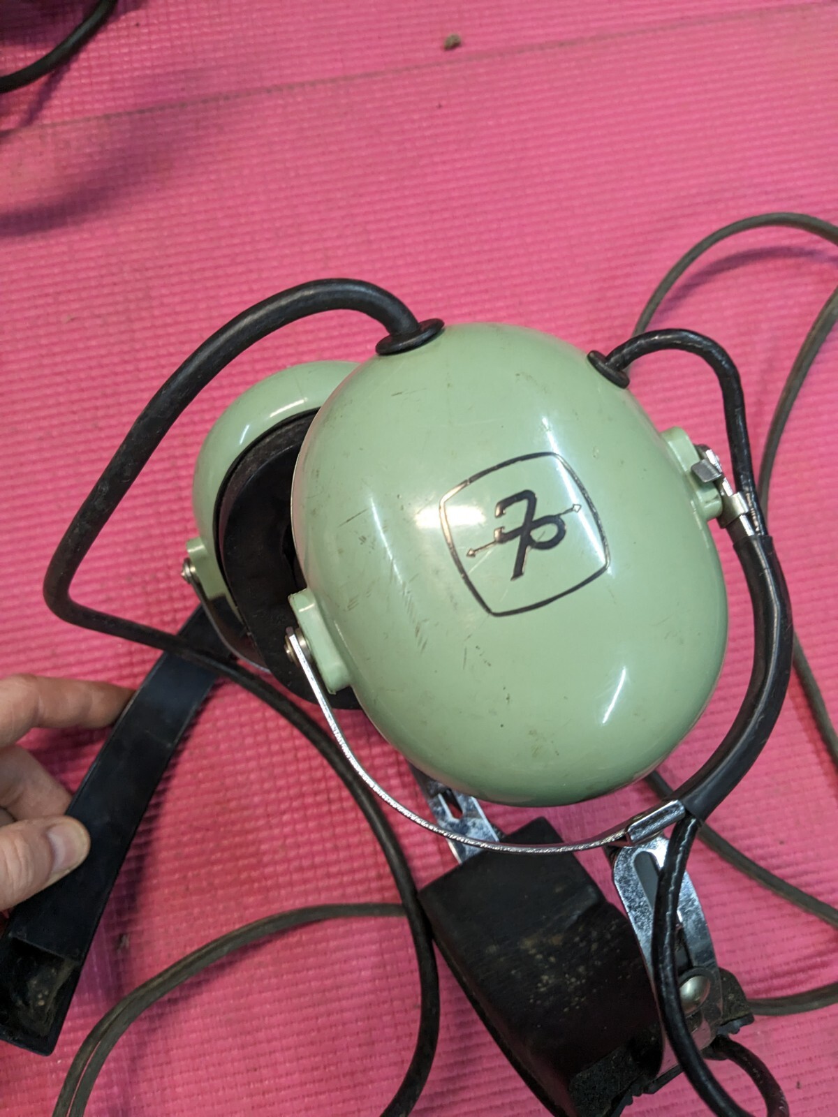 Lot of 2 David Clark Aviation Headsets H5030 & H5040 **UNTESTED, FOR PARTS**