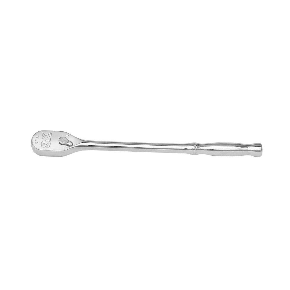 SK PROFESSIONAL TOOLS 80181 Hand Ratchet, 8 in, Chrome, 1/4 in 56FP96