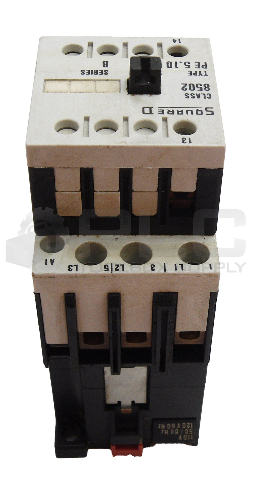 SQUARE D 8502 PE5.00E CONTACTOR W/ 8502 P5.10 /B 8502 PE5.10E W/ 9999 PRV250
