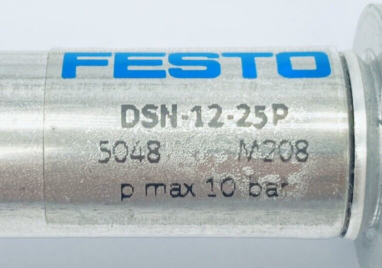 FESTO DSN-12-25-P DOUBLE-ACTING PNEUMATIC CYLINDER 12mm BORE 25mm STROKE