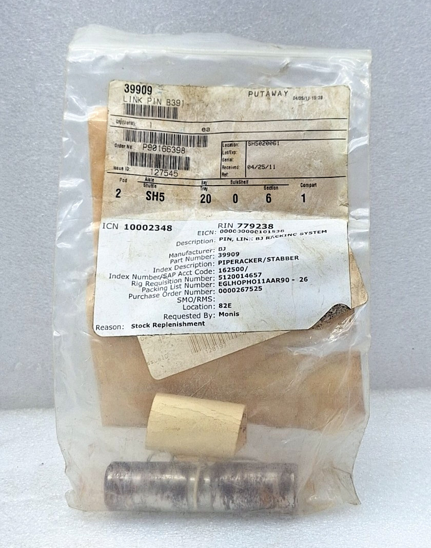 NOV RIG SOLUTION SPARES 39909 LINK PIN B391 NEW FAST SHIPPING