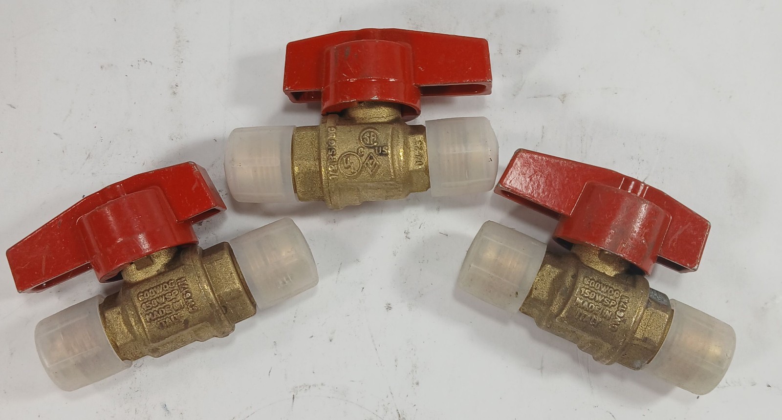 3 NEW BUGATTI CW617N 150WSP 600WOG ½” SHUTOFF VALVES NNB ***MAKE OFFER***