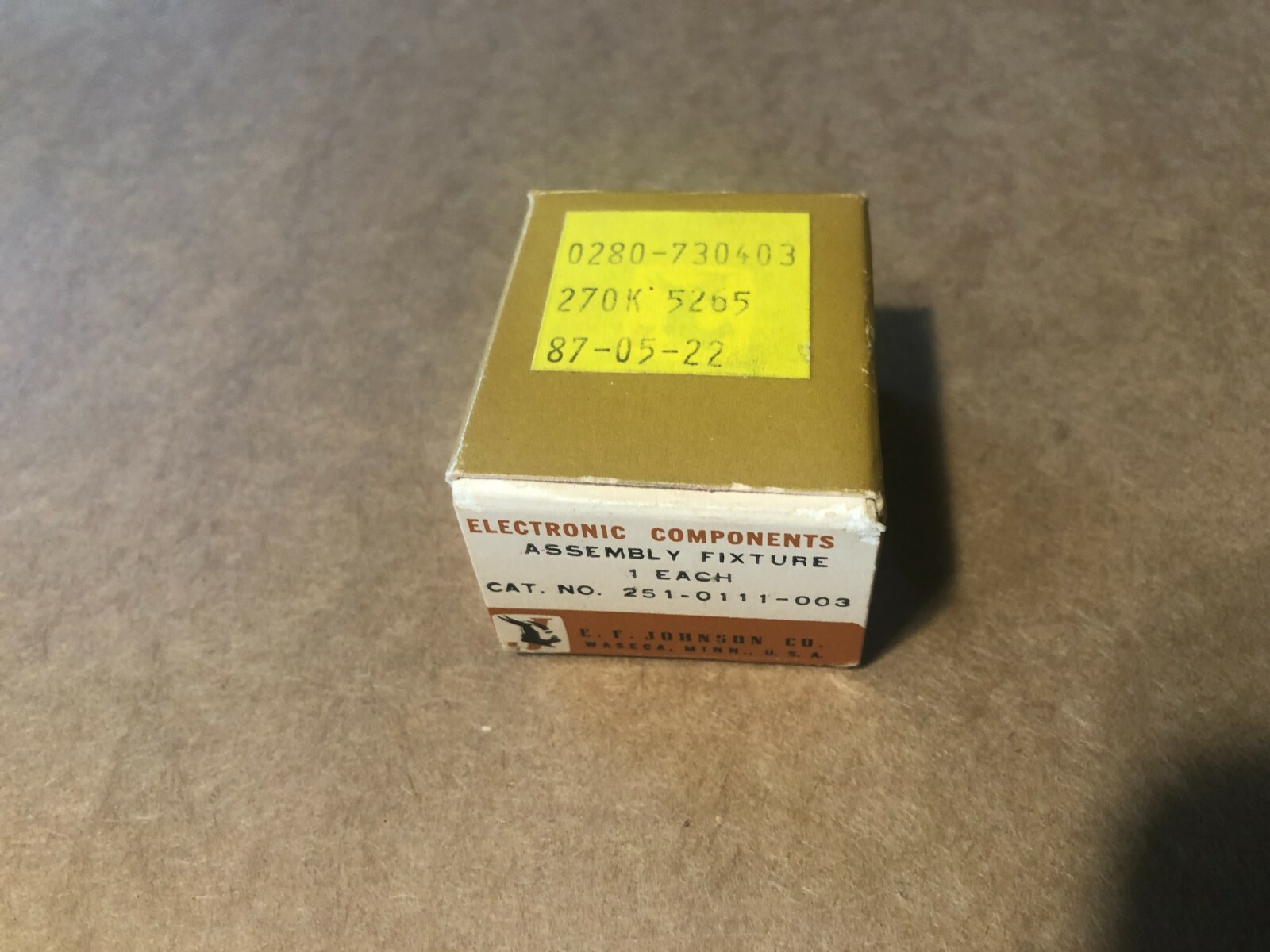 Johnson Company, Plug, Assembly Fixture, 251-0111-003