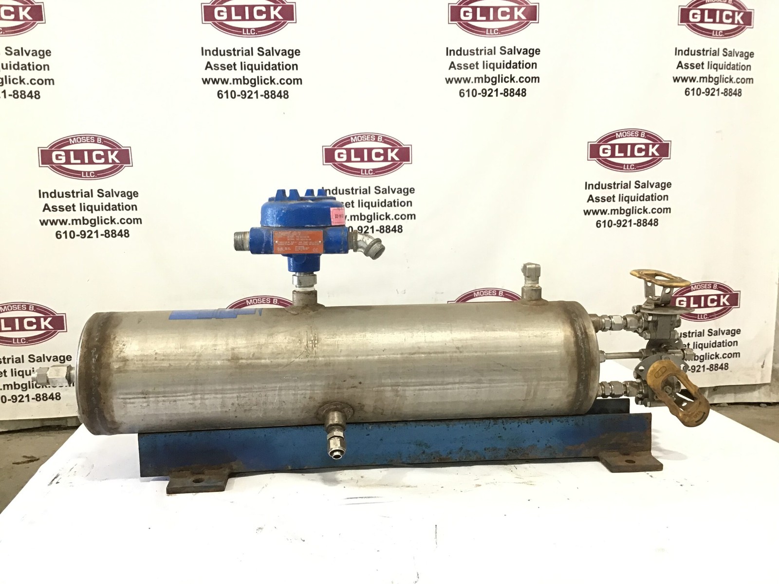 John Crane 92250 Seal Support System Reservoir Tank w/ Valves & Regulator