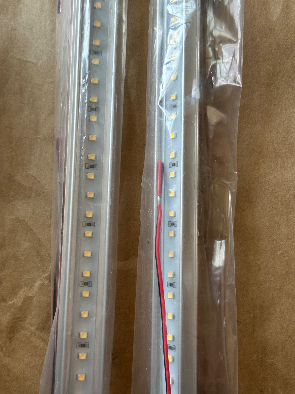 Lot of 2 Super Bright LEDs WLF-NW60SMD Light Strip 4000K Waterproof 2FT 12V
