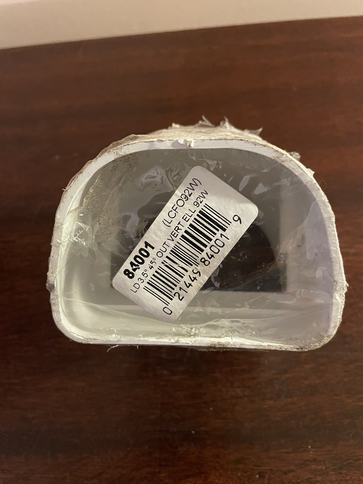 New (Other) PVC Fortress 84001 3.5″ White Cover 45 Angle Out Vertical Elbow