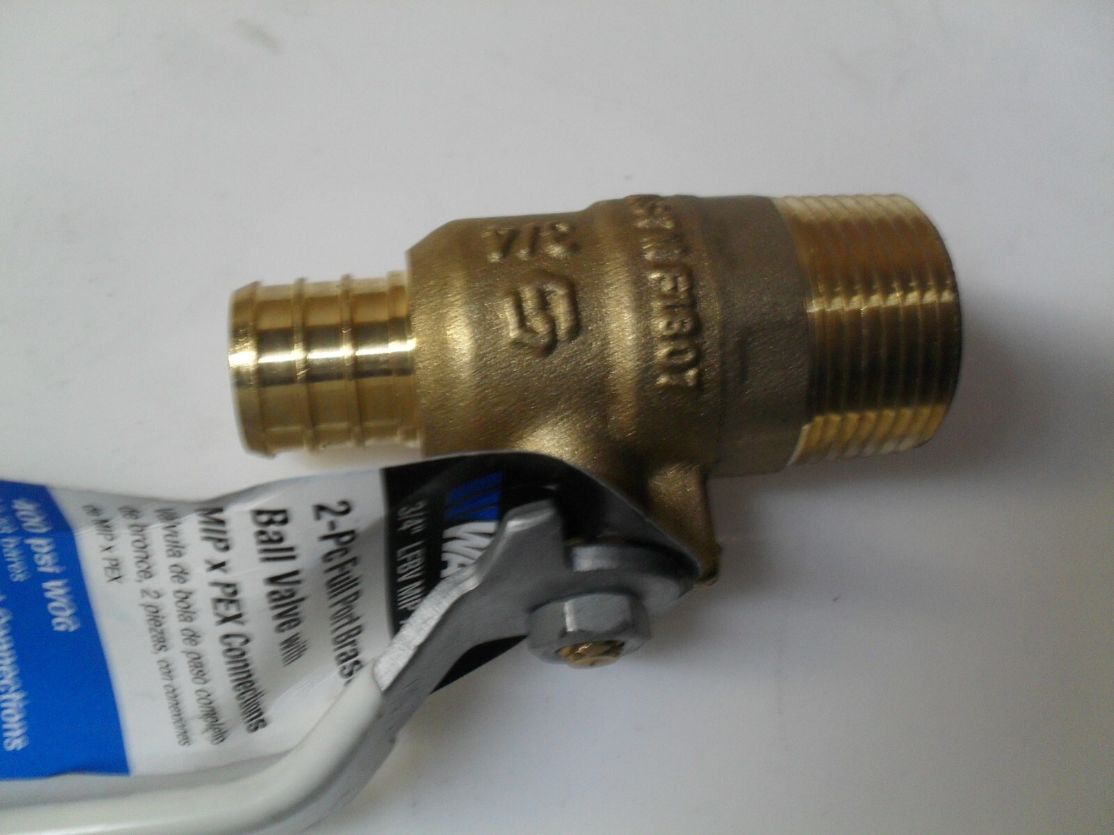 Watts 88009004 3/4 LFBV MIP x PEX 3/4″ Ball Valve Male x Pex Lead Free