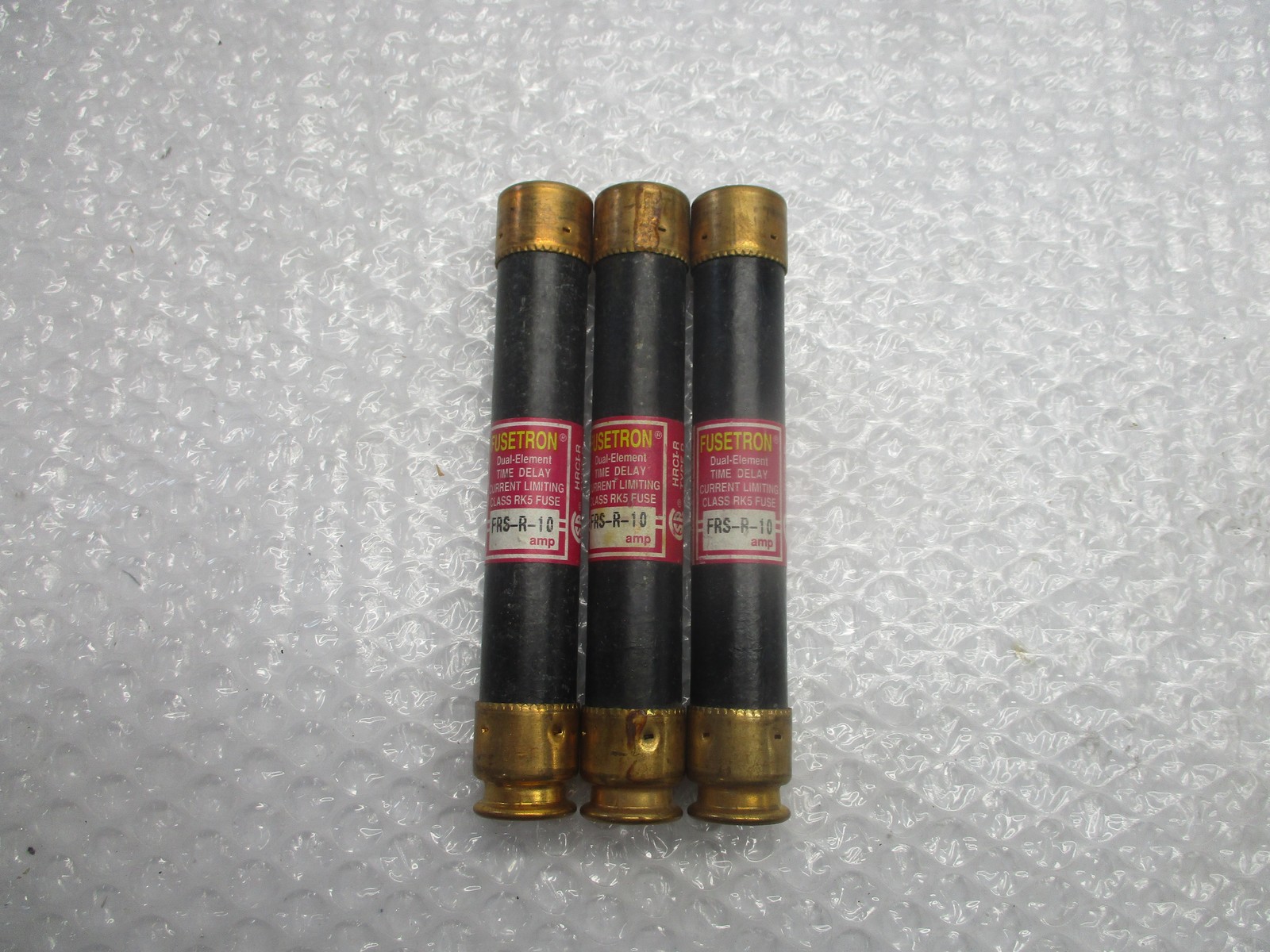 FUSETRON FRS-R-10 FUSE PINK LOT OF 3 NSNP