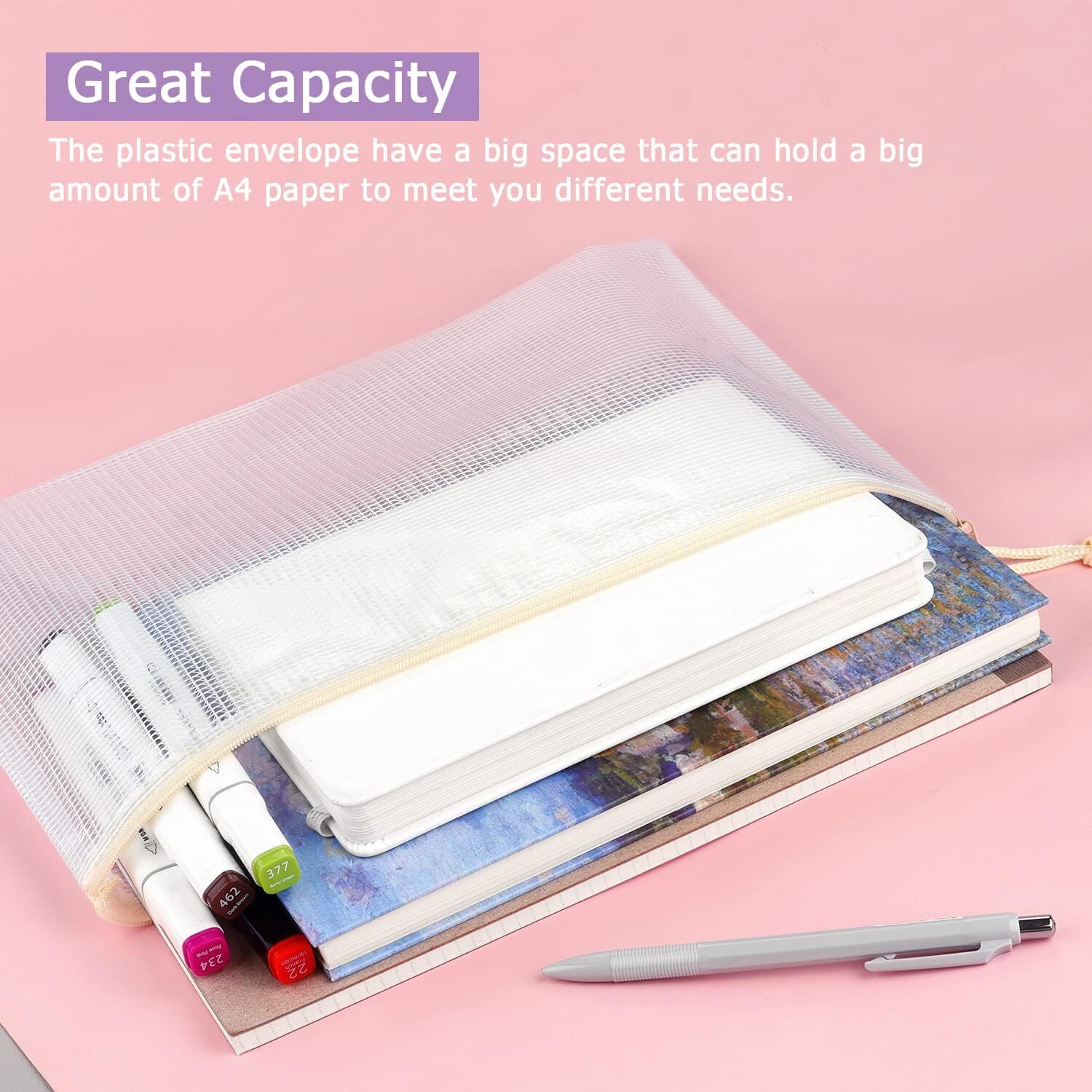 Tamaki 6 Pack Mesh Zipper Pouch Bags Waterproof Durable 6