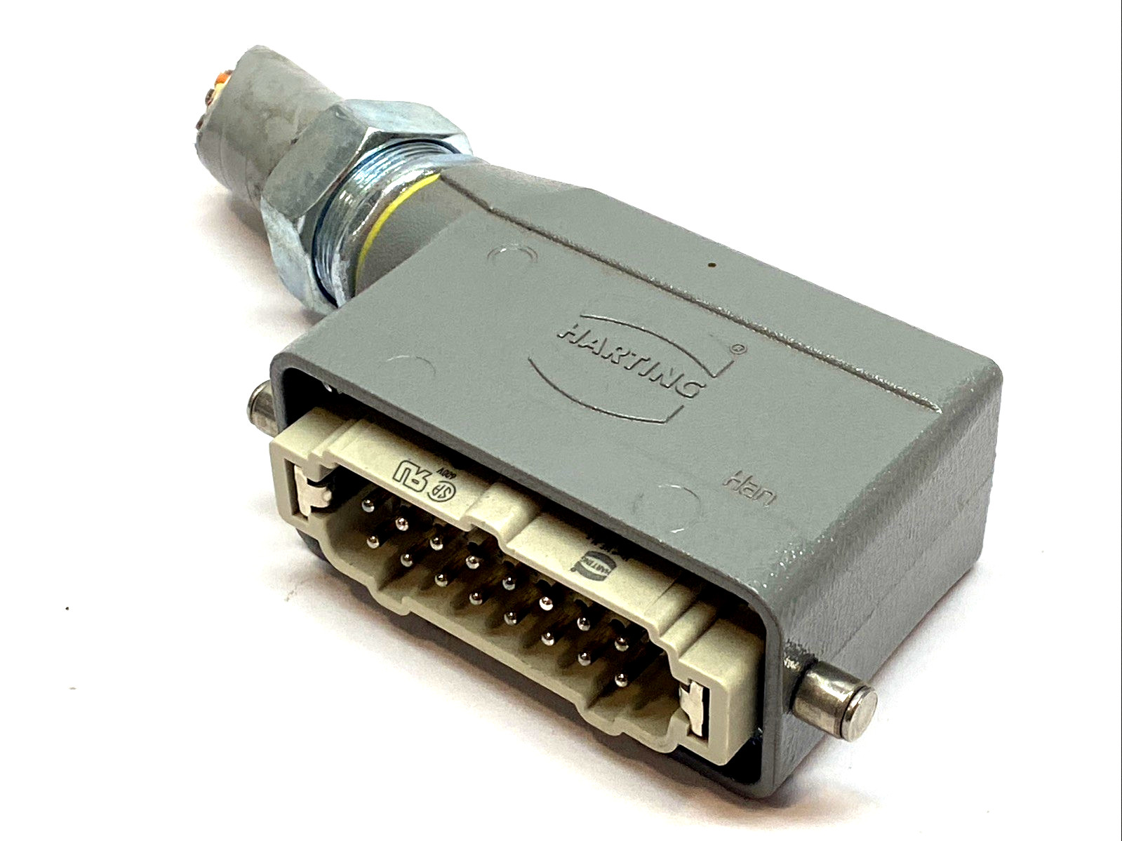 Harting Han 16B Side Entry Hood M25 w/ 09330162601 Insert Connector Industrial
